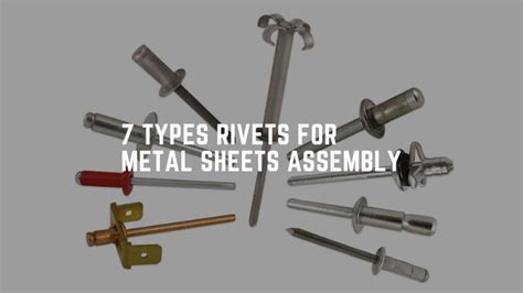 rivets for metal sheets|types of sheet metal rivets.